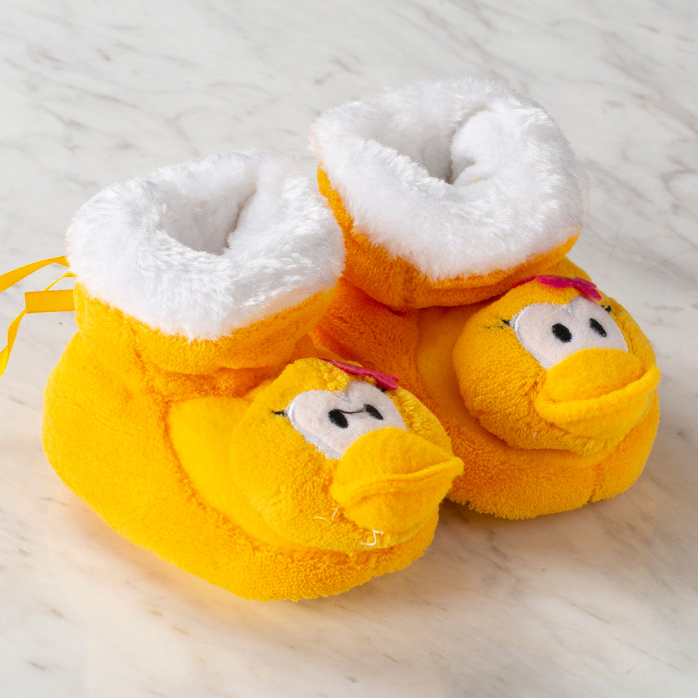 Serfino Büyük Bebek Patiği / Ev Ayakkabısı Sarı Ördek